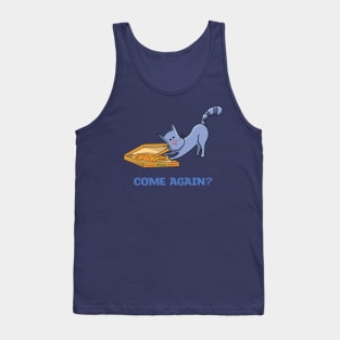 Kitty Cat Stealing Pizza Tank Top